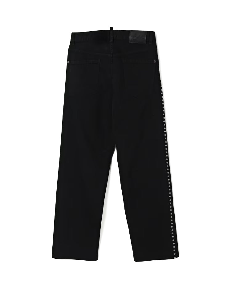 Dsquared2 Kids Jeans Nero con Borchie per Bambini