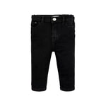 Calvin Klein Kids Pantaloni Denim Neri per Neonati
