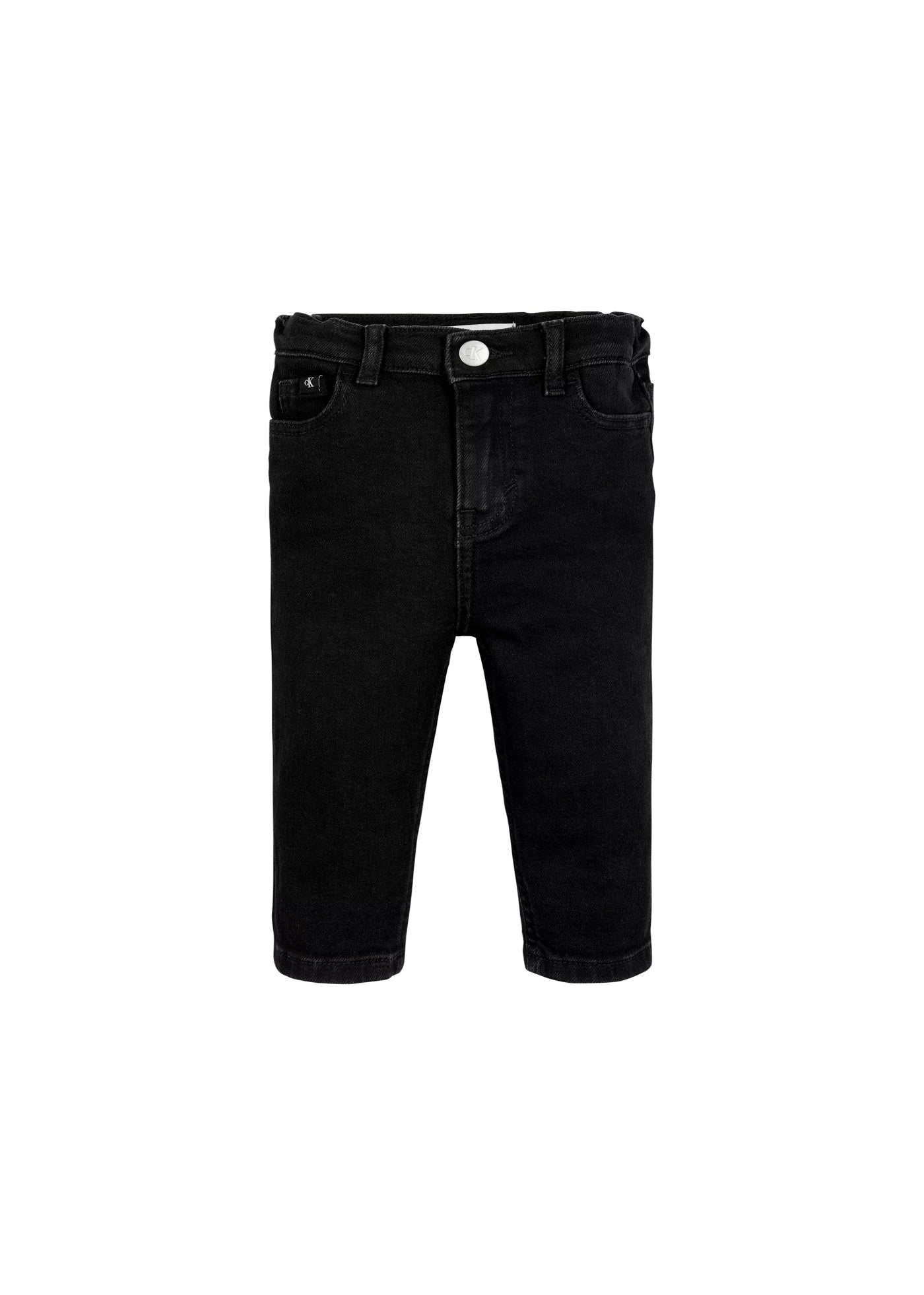 Calvin Klein Kids Pantaloni Denim Neri per Neonati