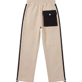 Yes London Kids Pantalone Beige con Logo per Bambini