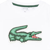 Lacoste Kids T-Shirt Bianca con Logo per Bambini