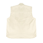 Yes London Kids Gilet Beige con Tasconi e Logo per Bambini