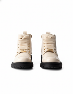 Elisabetta Franchi La Mia Bambina Anfibi Panna per Bambine