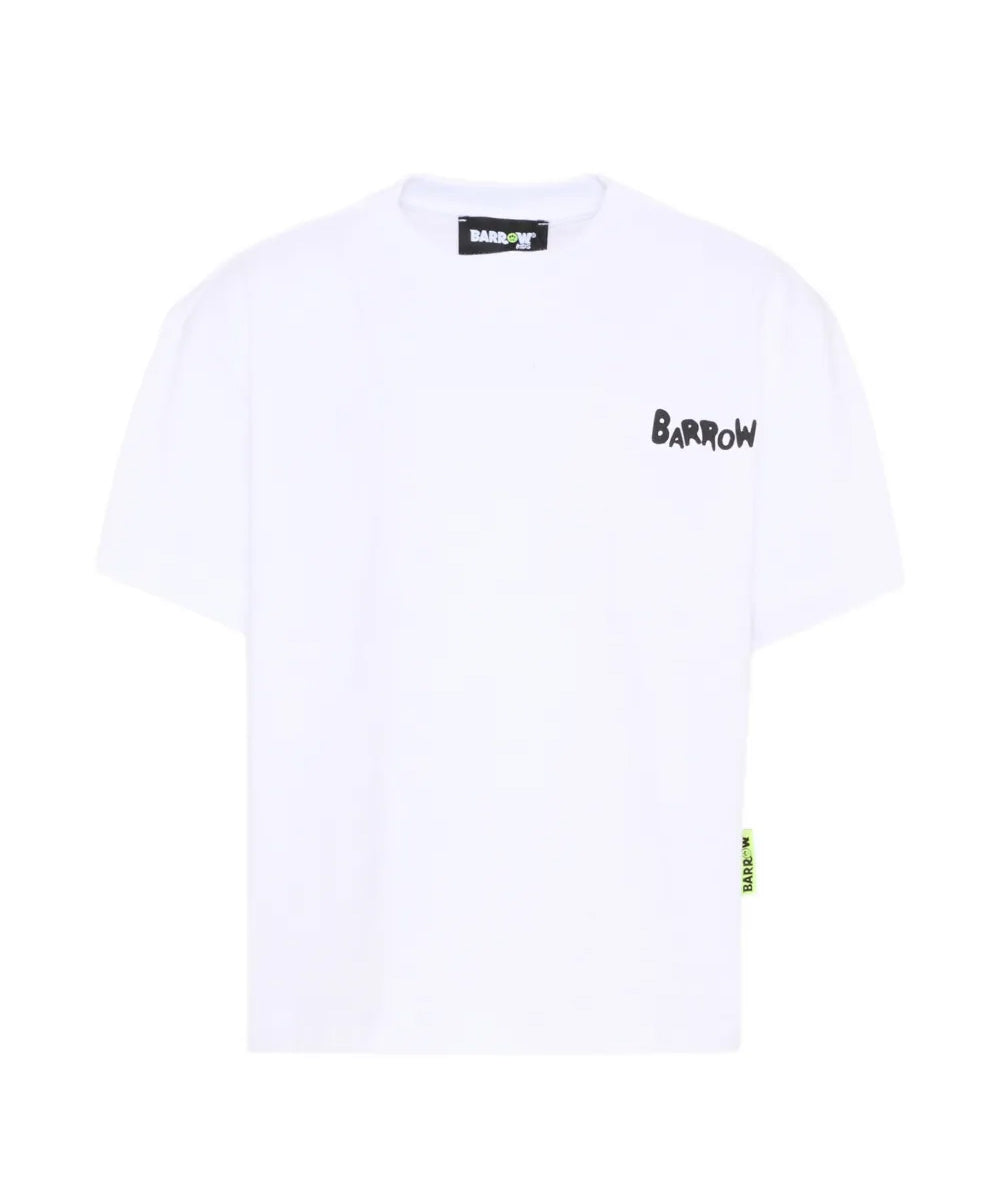 Barrow Kids T-Shirt Off-White con Logo Unisex