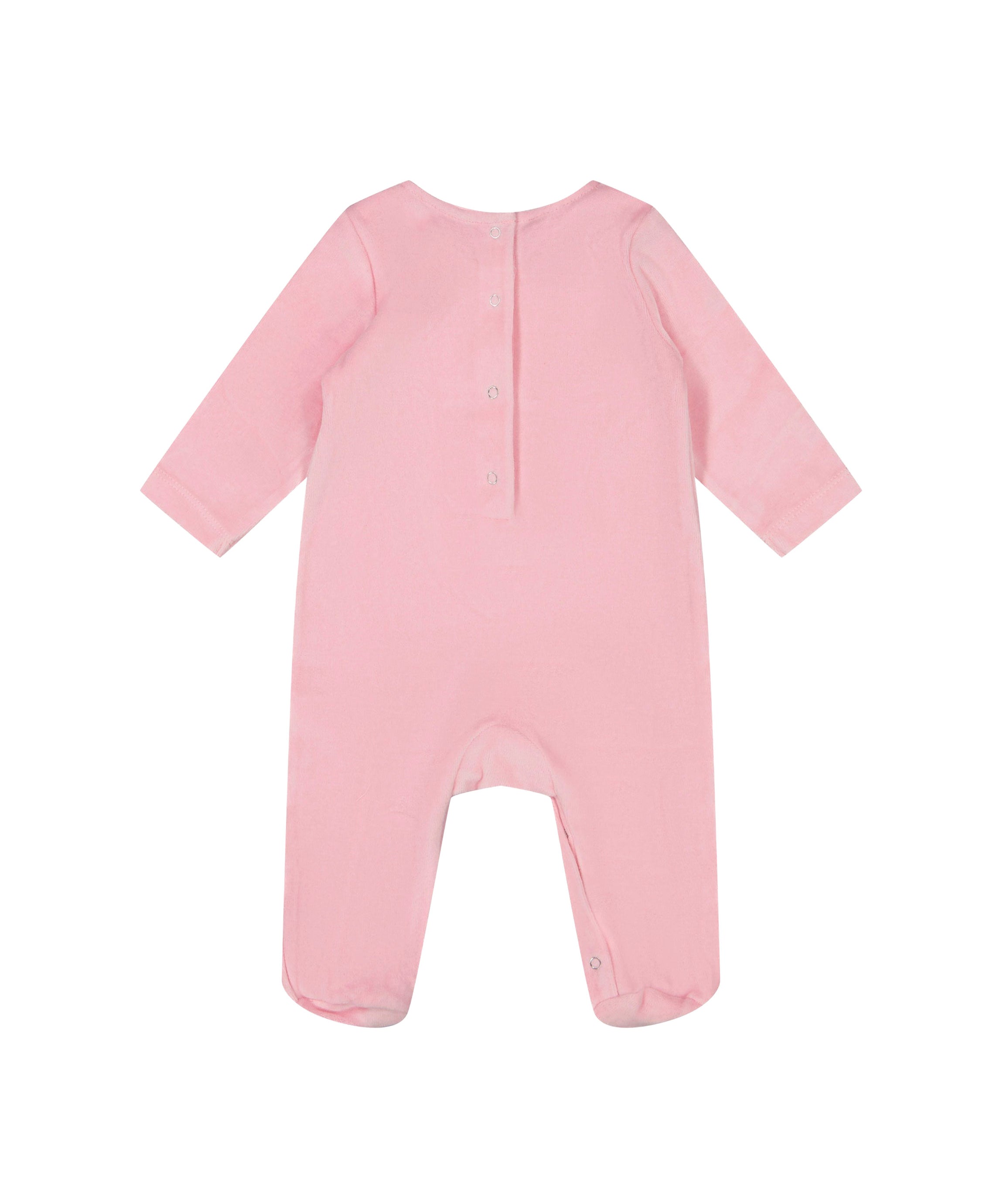Dsquared2 Kids Tutina Rosa in Ciniglia con Stampa per Neonate