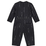 Dsquared2 Kids Completo Nero Gessato per Neonati