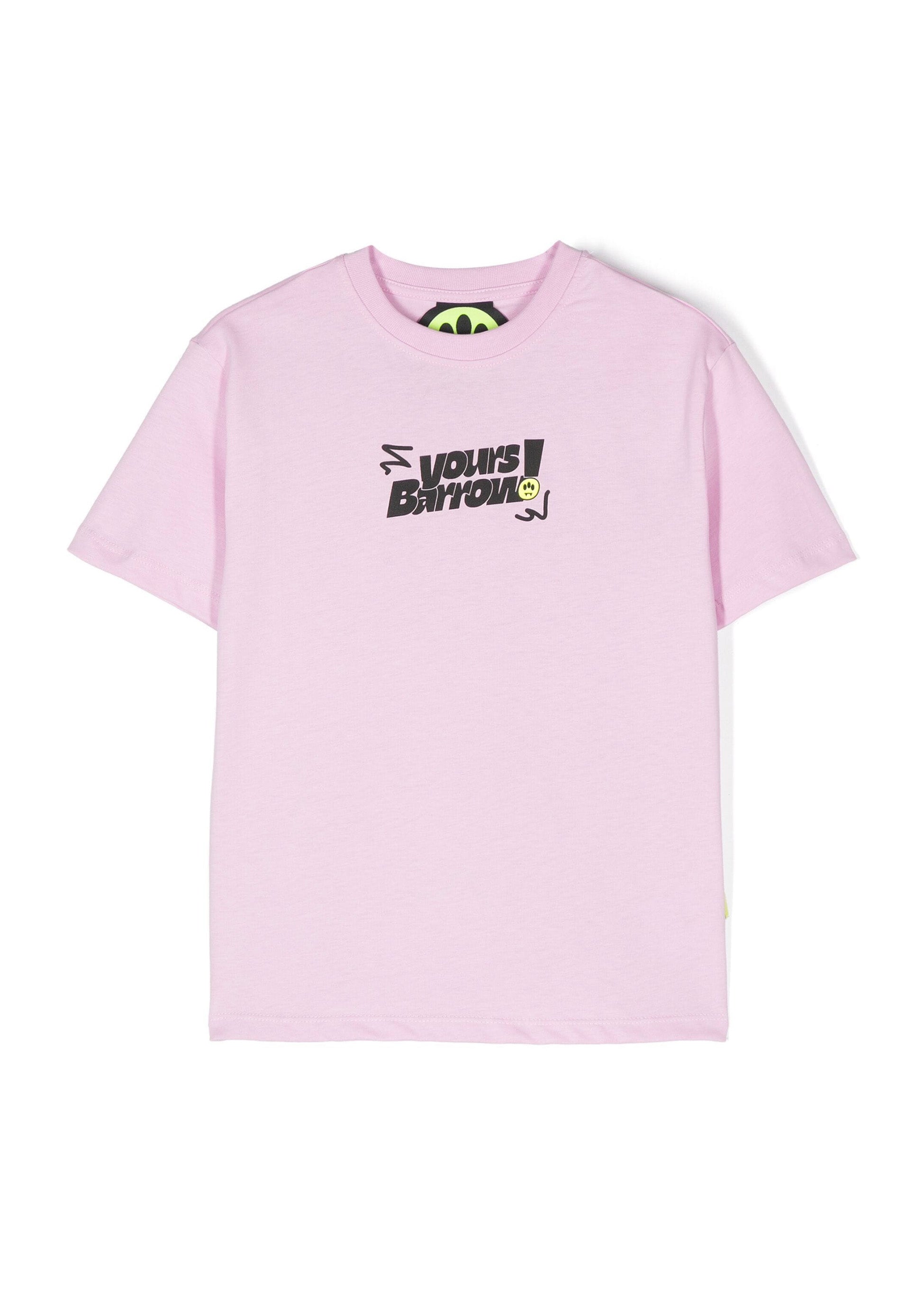 Barrow Kids T-shirt Lavanda con Stampa per Bambine