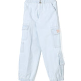 Elisabetta Franchi La Mia Bambina Jeans Denim Chiaro con Tasconi per Bambine