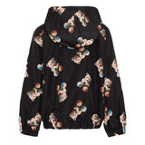 Barrow Kids Felpa  con Cappuccio con Stampa All-Over per Bambini