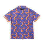 4GIVENESS Camicia Fantasia Viola/Arancione per Bambini