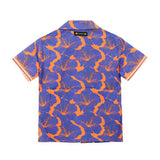 4GIVENESS Camicia Fantasia Viola/Arancione per Bambini