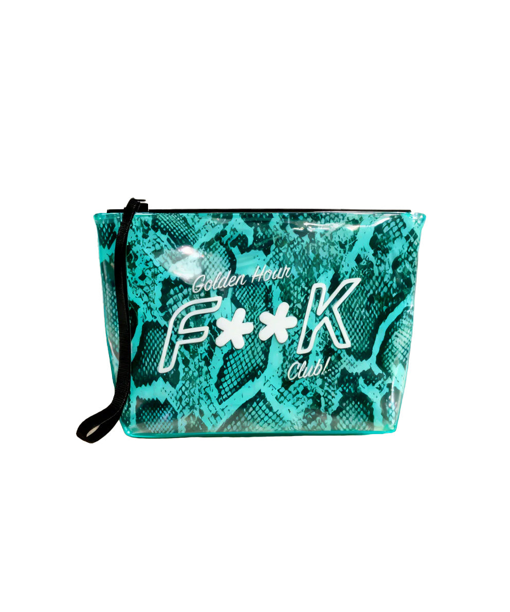 F**K Kids Pochette Fantasia Azzurro con Logo per Bambine