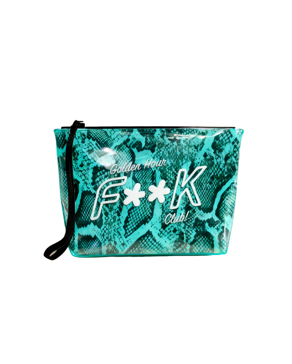 F**K Kids Pochette Fantasia Azzurro con Logo per Bambine