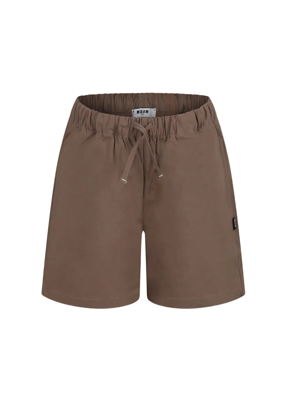 MSGM Kids Bermuda Parachute Marrone per Bambini (fronte)
