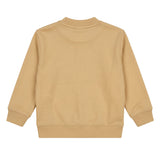 Palm Angels Kids Felpa Beige con Logo Lettering per Neonati