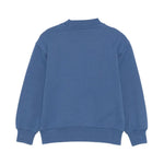 Palm Angels Kids Felpa Girocollo Blu con Stampa Logo per Bambini
