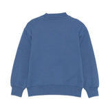 Palm Angels Kids Felpa Girocollo Blu con Stampa Logo per Bambini
