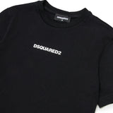 Dsquared2 Kids T-Shirt Nera con Stampa Logo per Bambini