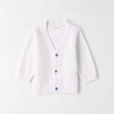 Minibanda Cardigan Bianco per Neonati