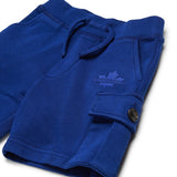 Dsquared2 Kids Short Blu Monocolore con Tasche Cargo per Neonati