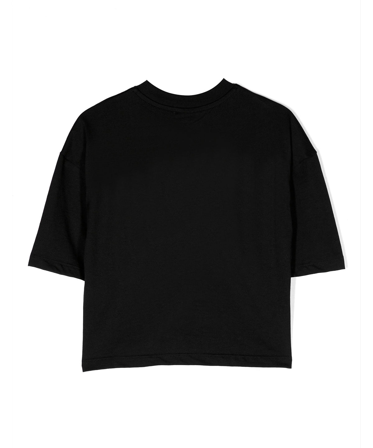Barrow Kids T-Shirt Nera con Stampa Logo per Bambine (retro)