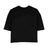 Barrow Kids T-Shirt Nera con Stampa Logo per Bambine (retro)