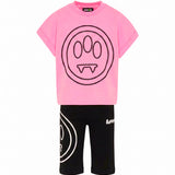 Barrow Kids Completo Rosa e Nero con Logo per Bambine