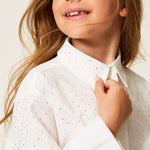 Twinset Kids Camicia con Motivo a Pois per Bambine