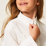 Twinset Kids Camicia con Motivo a Pois per Bambine