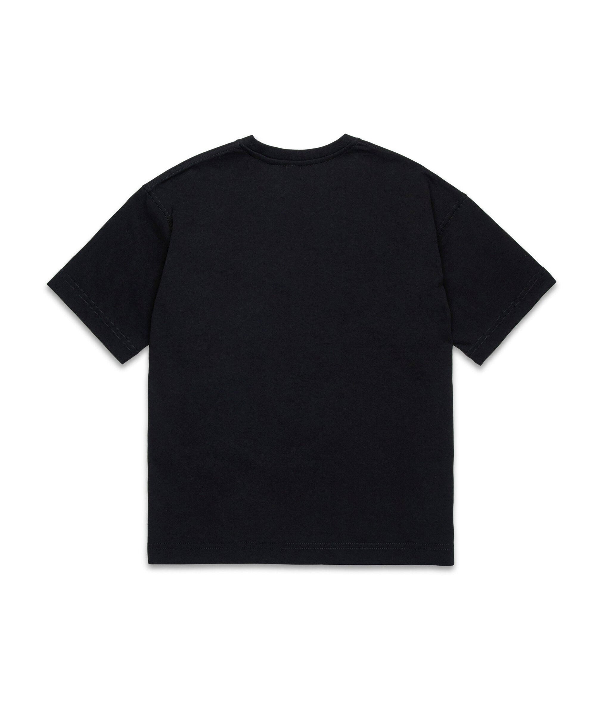Diesel Kids T-Shirt Nera con Oval D per Bambini