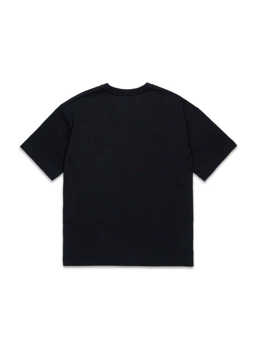 Diesel Kids T-Shirt Nera con Oval D per Bambini
