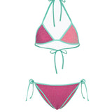 F**K Kids Costume a Triangolo Viola e Rosa per Bambine