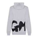 MSGM Kids Abito Grigio con Cappuccio con Logo per Bambine