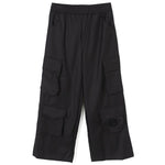 Pinko Kids Pantaloni Neri Wide Leg con Tasconi per Bambine