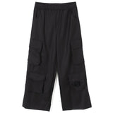 Pinko Kids Pantaloni Neri Wide Leg con Tasconi per Bambine