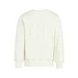 Moschino Kids Felpa Girocollo Panna con Logo per Bambini