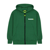 Barrow Kids Felpa Verde con Cappuccio e Zip per Bambini