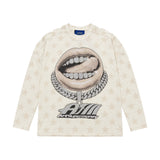 Art Super Money Kids T-Shirt Maniche Lunghe Bianco per Bambini
