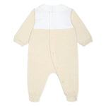 Moschino Kids Tutina Beige con Stampa per Neonati