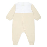 Moschino Kids Tutina Beige con Stampa per Neonati