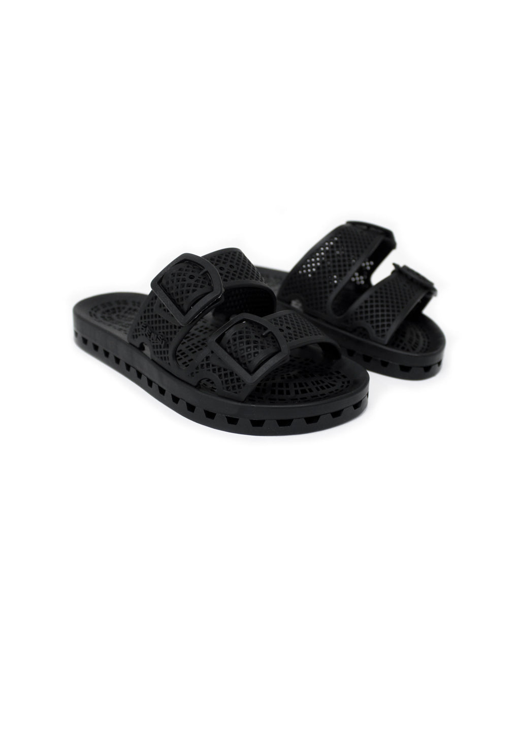 Sensi Kids Urban Sandalo Nero Doppia Fascia per Bambini