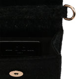 MSGM Kids Borsa in Pelle con Camoscio e Targhetta Logo per Bambine