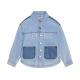 Iceberg Kids Giubbino in Denim con Logo per Bambine