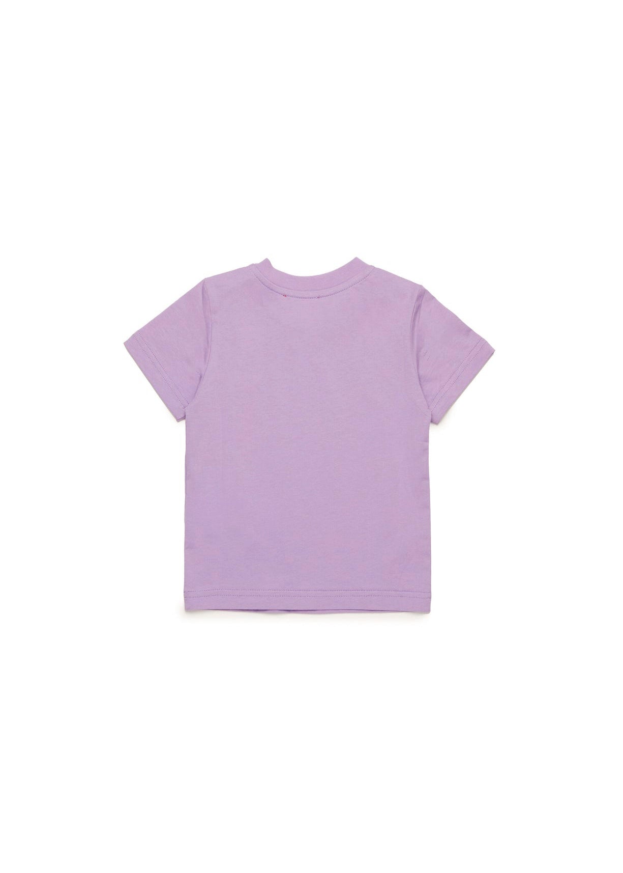 Diesel Kids T-shirt Lilla Used Effect con Oval D per Neonate