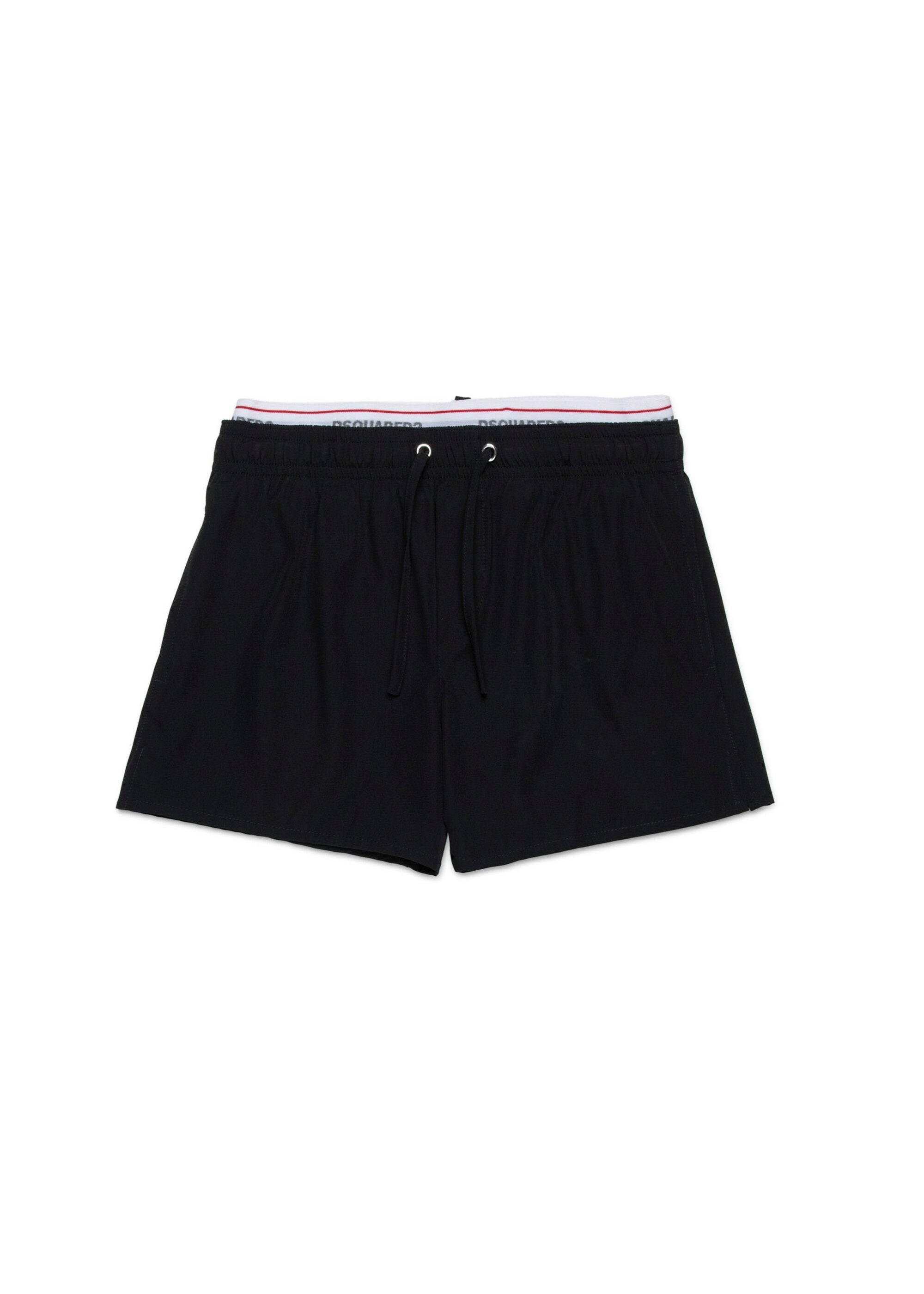 Dsquared2 Kids Costume Boxer Nero per Bambini