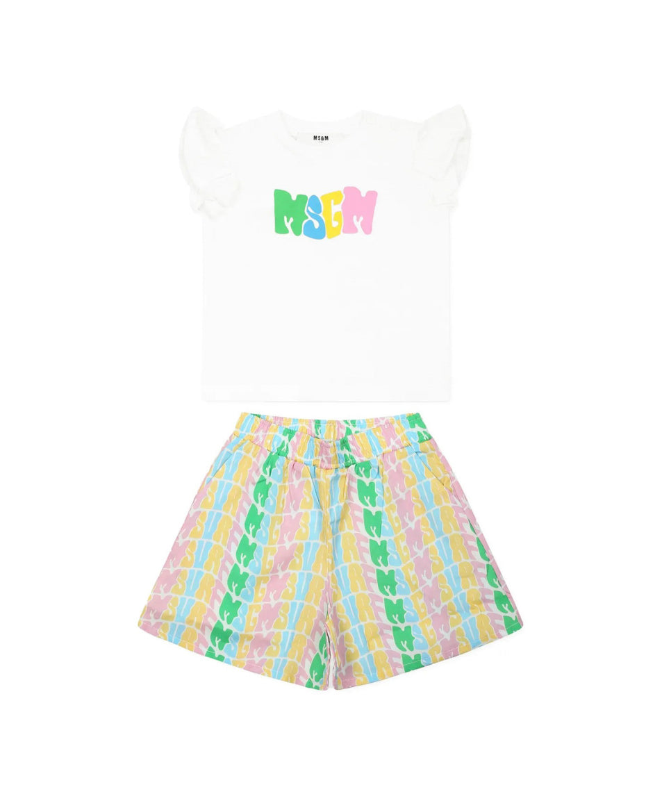 MSGM Kids T-shirt con Shorts per Neonate