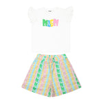 MSGM Kids T-shirt con Shorts per Neonate