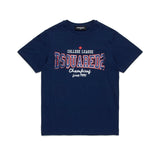 Dsquared2 Kids T-shirt Bluette con Logo per Bambini
