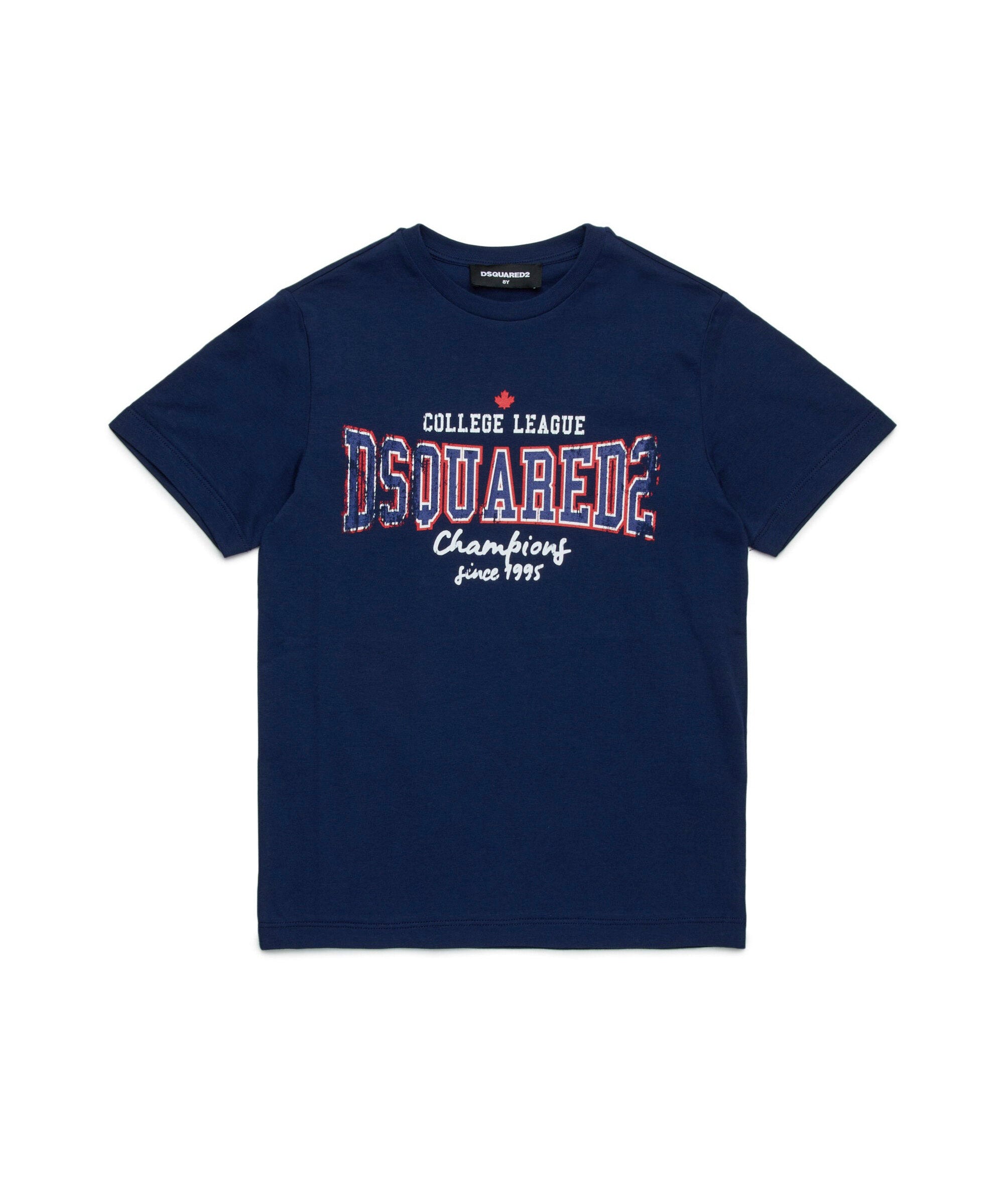 Dsquared2 Kids T-shirt Bluette con Logo per Bambini