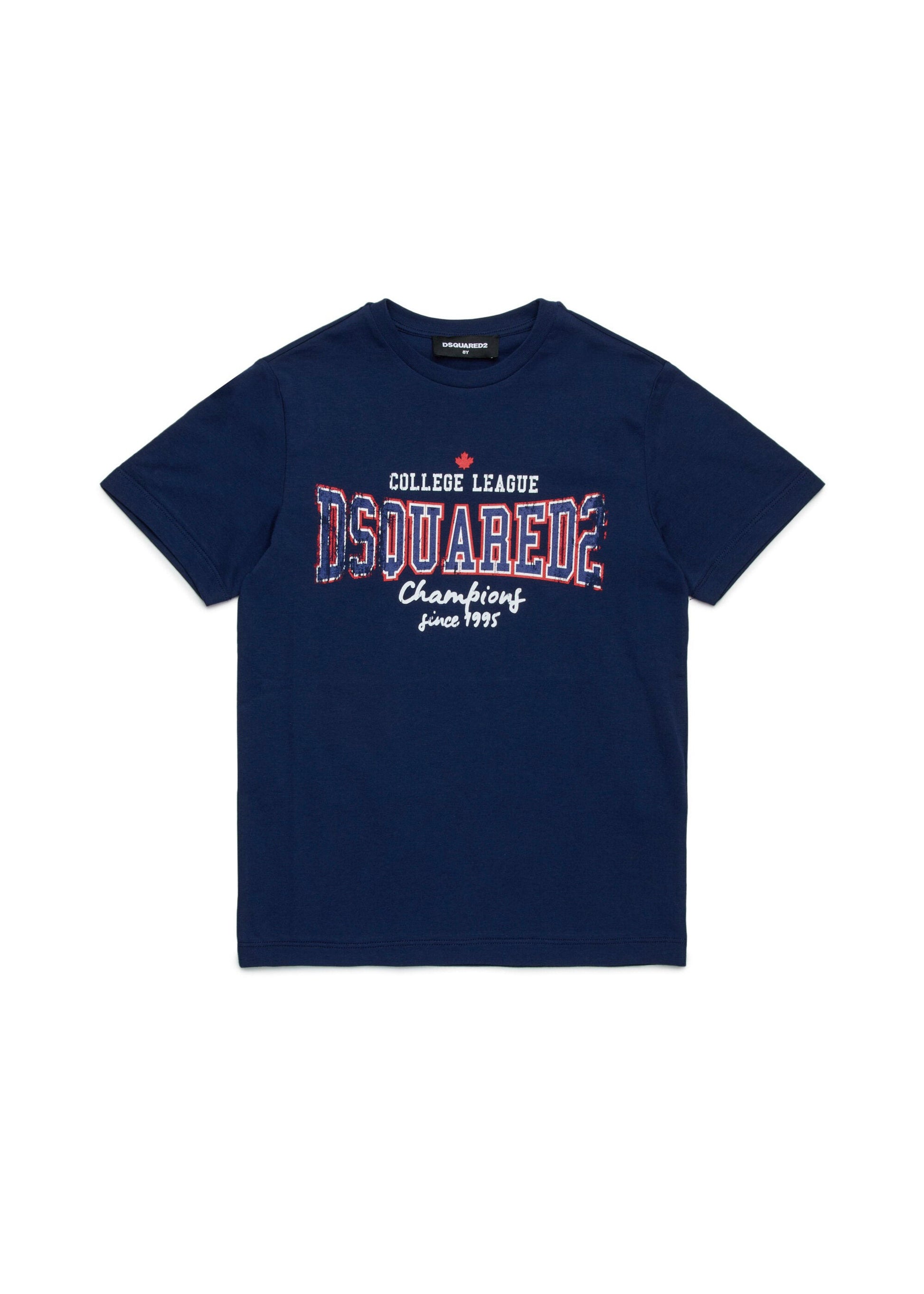 Dsquared2 Kids T-shirt Bluette con Logo per Bambini